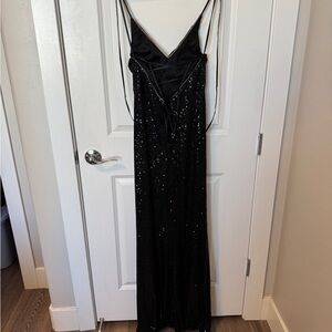 Elegant Black Sequin Dress